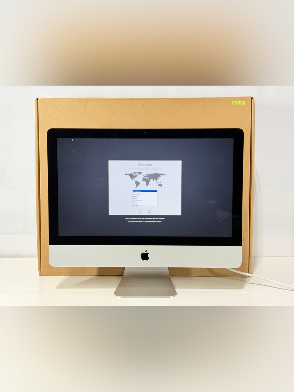 #362 Apple iMac 21.5” Mid 2014 A1418 i5 1.4GHz 8GB RAM 500GB HDD